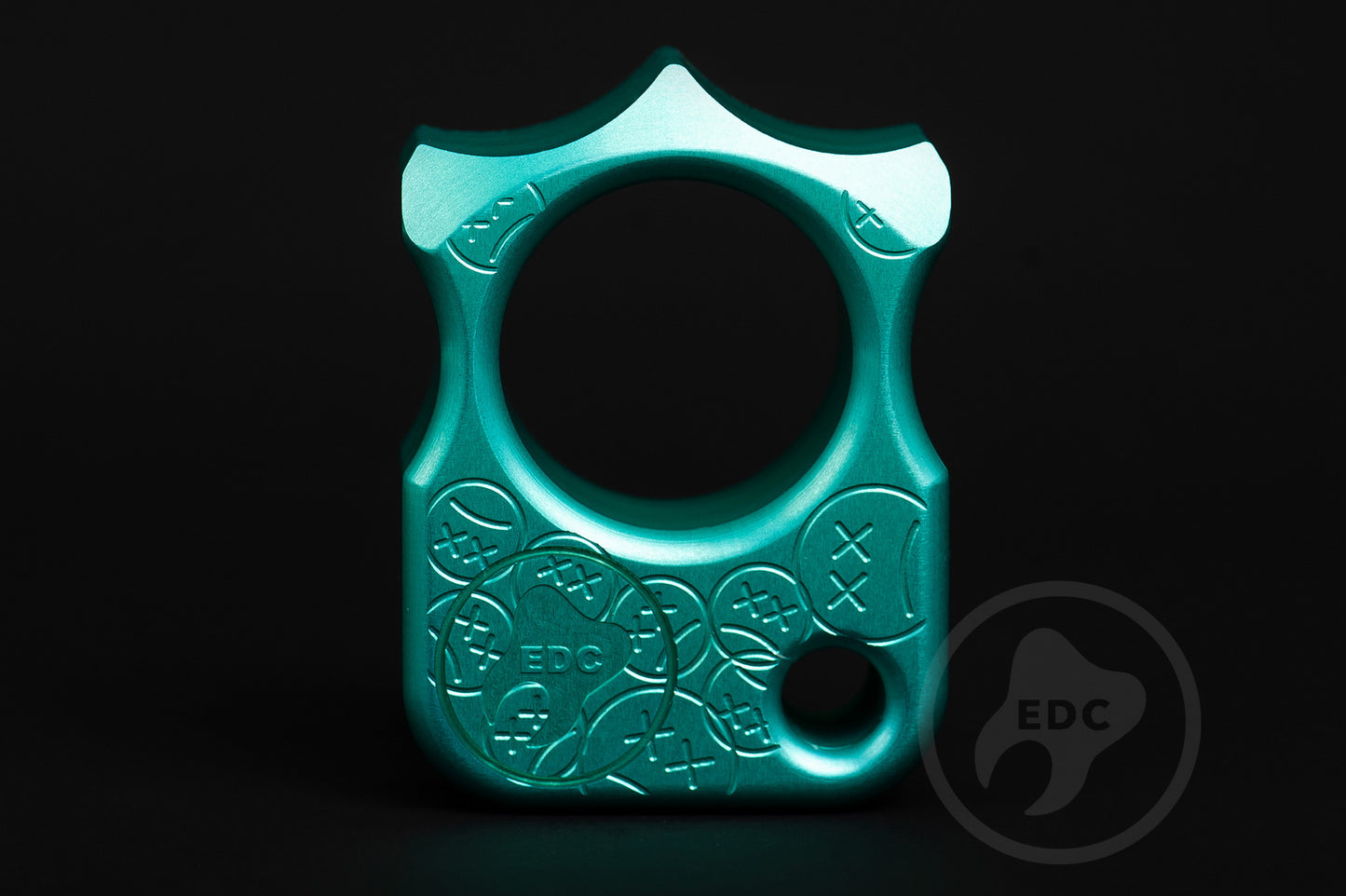 Single Finger Knuckleduster SFK 03 Stamp Teal Anodizing Type 2