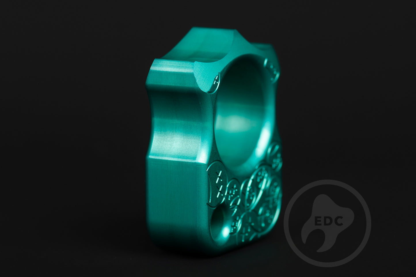 Single Finger Knuckleduster SFK 03 Stamp Teal Anodizing Type 2