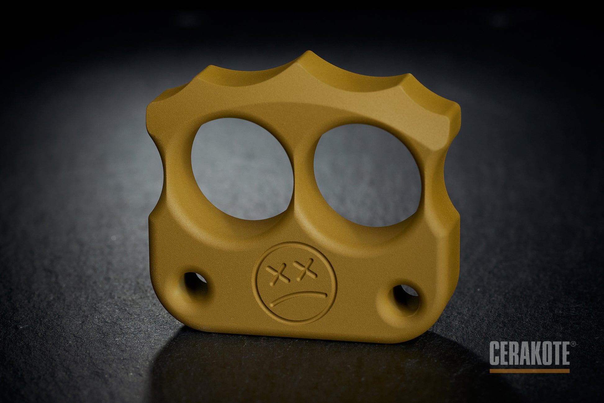 cool cerakote coated mustard two finger knuckles DFK 03 - 2