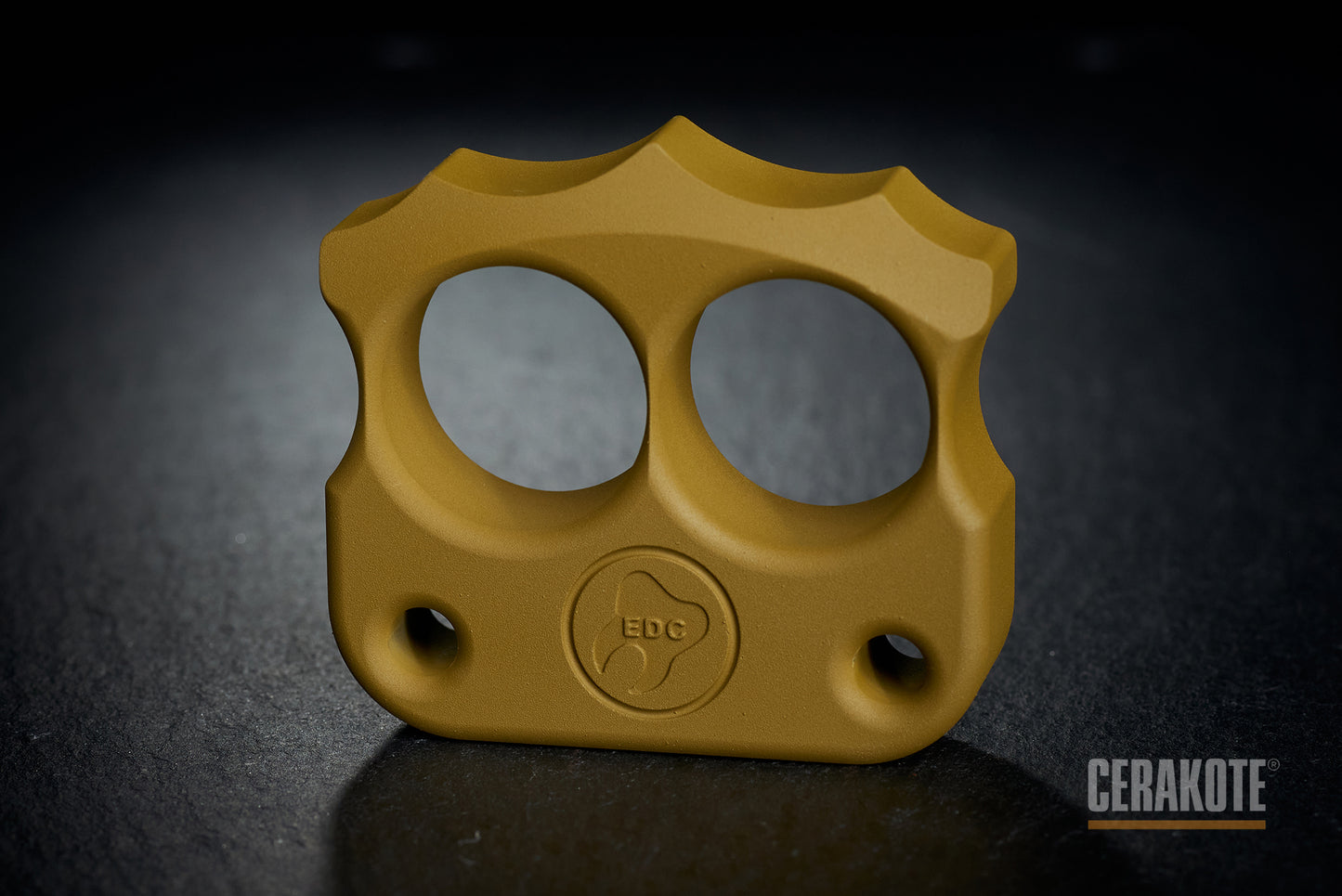 cool cerakote coated mustard two finger knuckles DFK 03 - 3