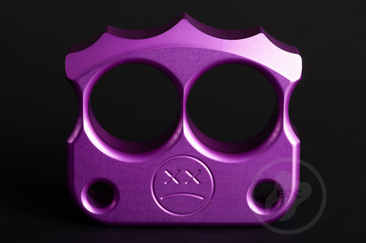 cool purple aluminum two finger knuckles DFK 03 - 1