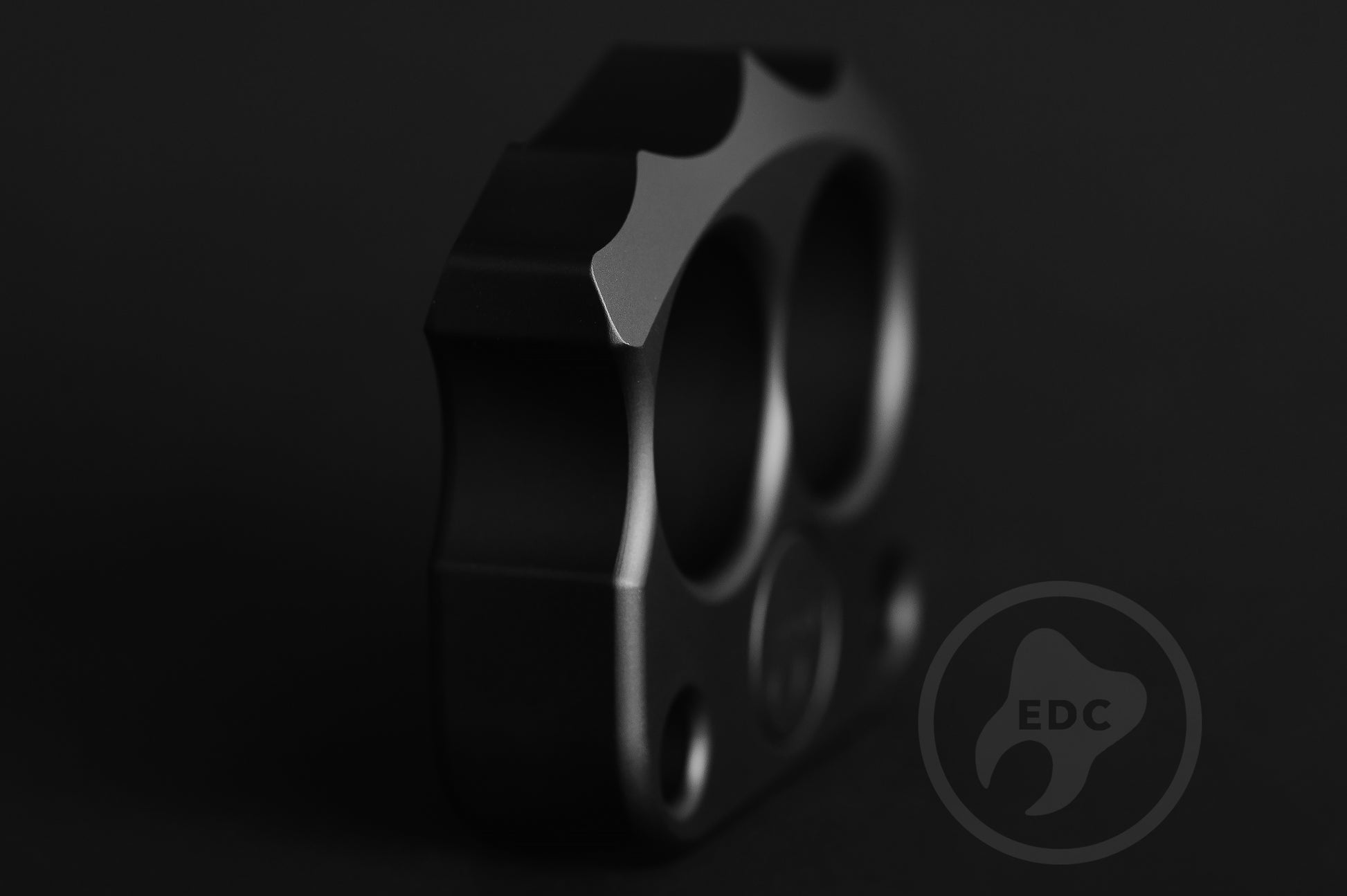 2 Finger Brass Knuckles DFK 03 Black Anodizing Type 3 – EDCCraft