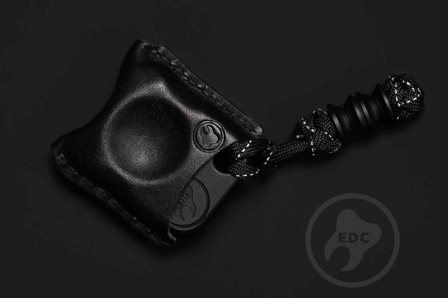 EDC Pouch Black Leather for Knuck SFK 02