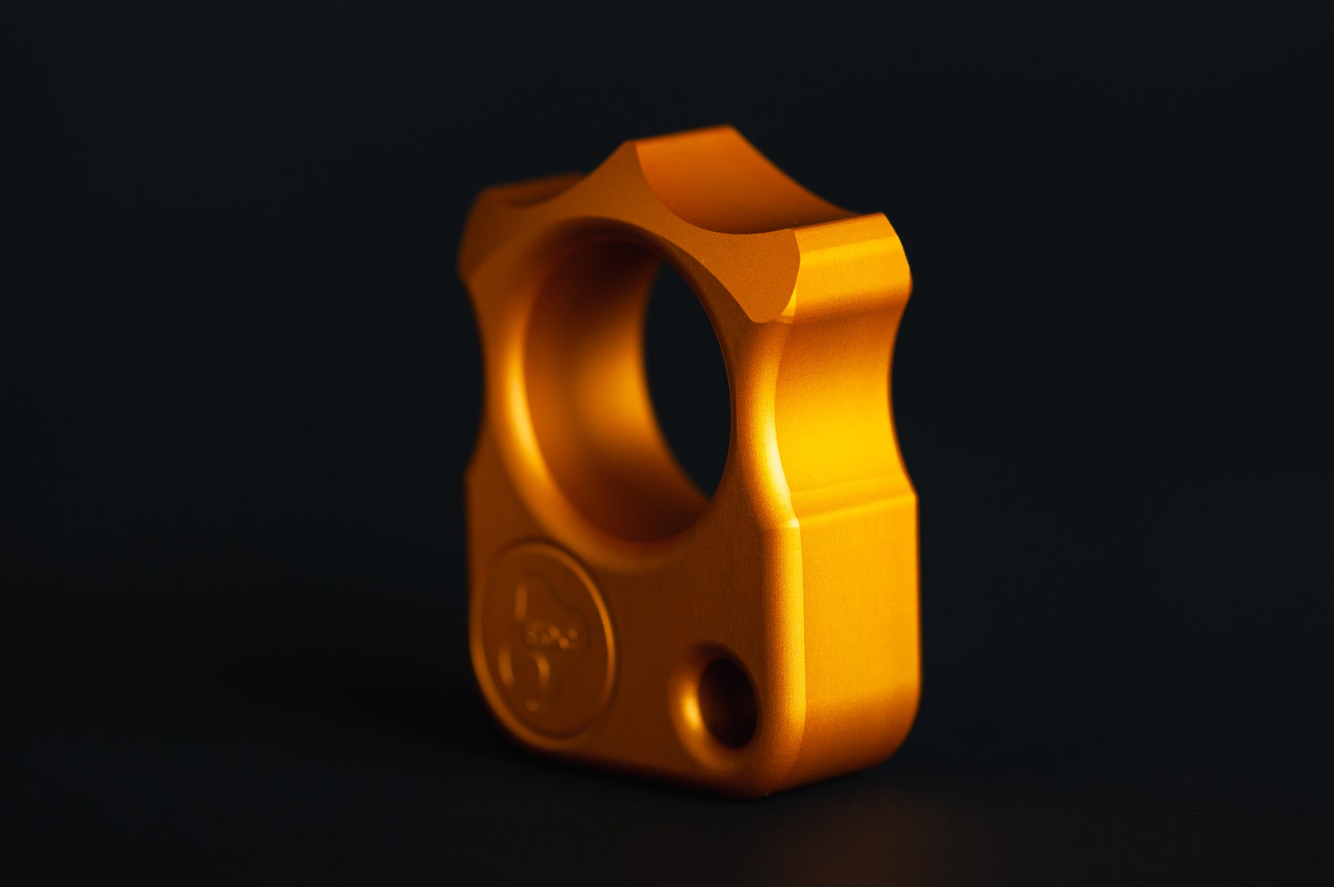 Orange Plastic Knuckle Duster - Cakra EDC Gadgets