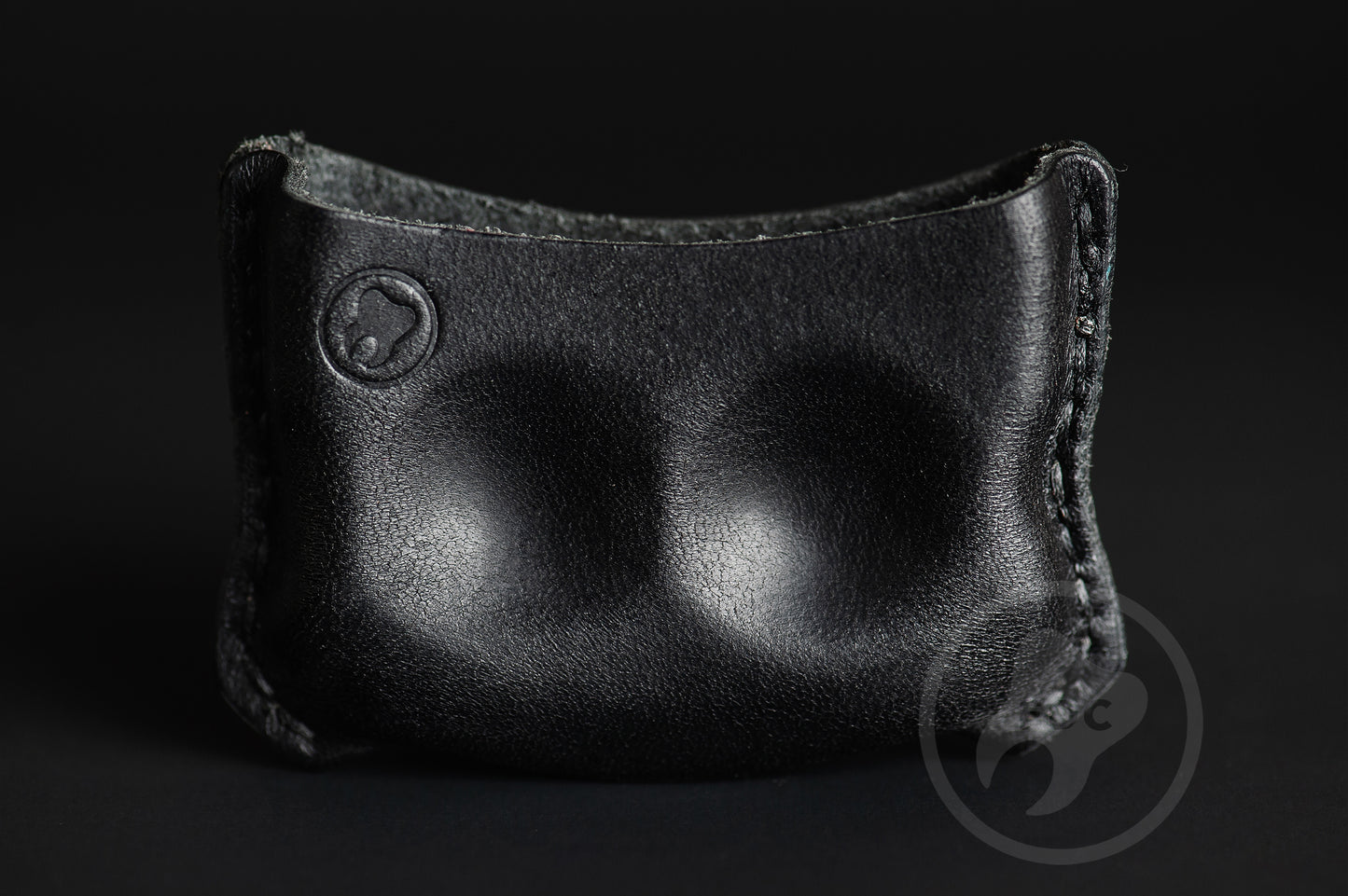 EDC Pouch Black Leather for Knuck DFK 01