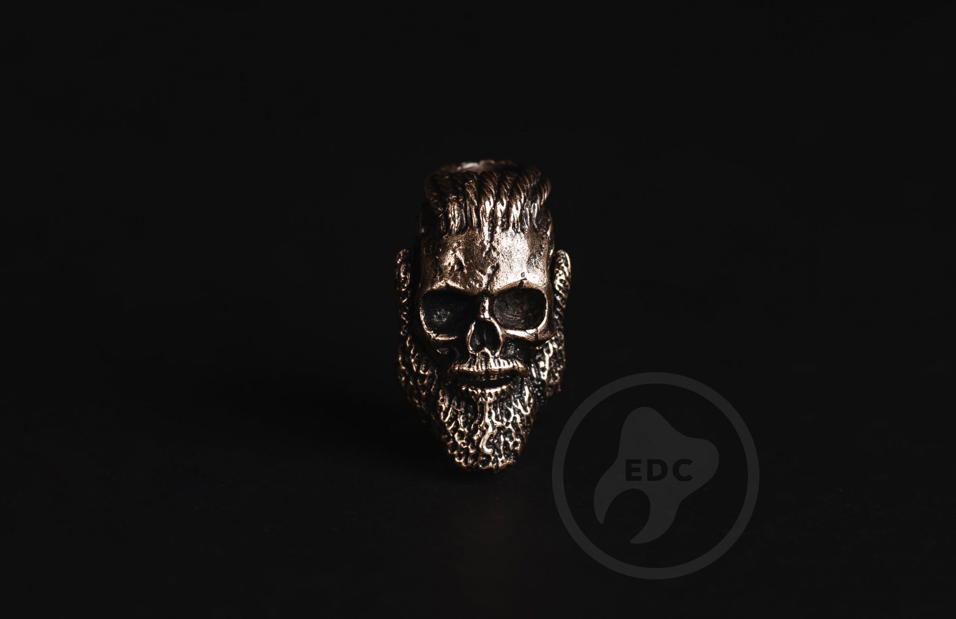 Dark anatomical human skull paracord beads - Paracord skull beads