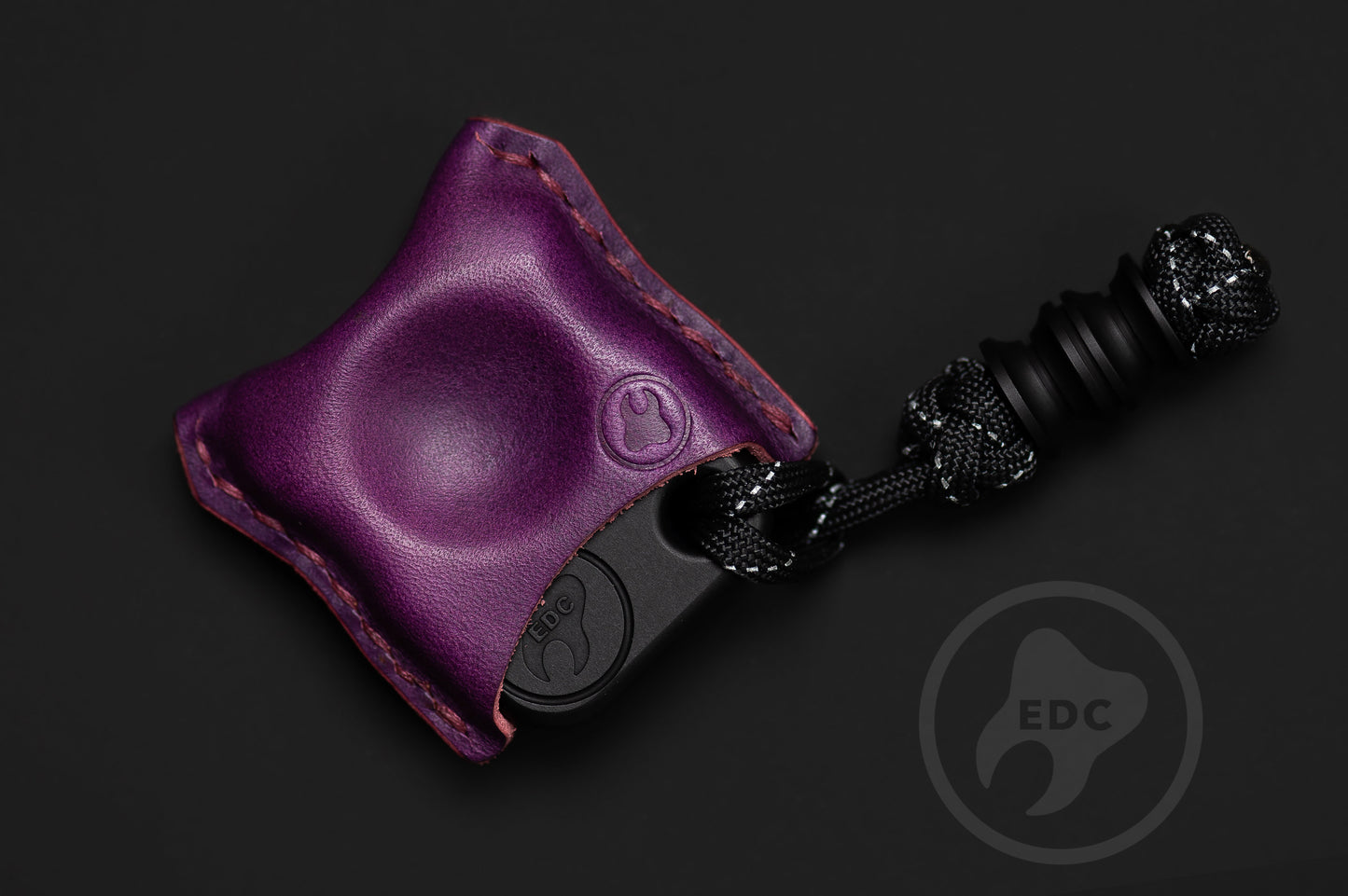 EDC Pouch Purple Leather for Knuck SFK 02