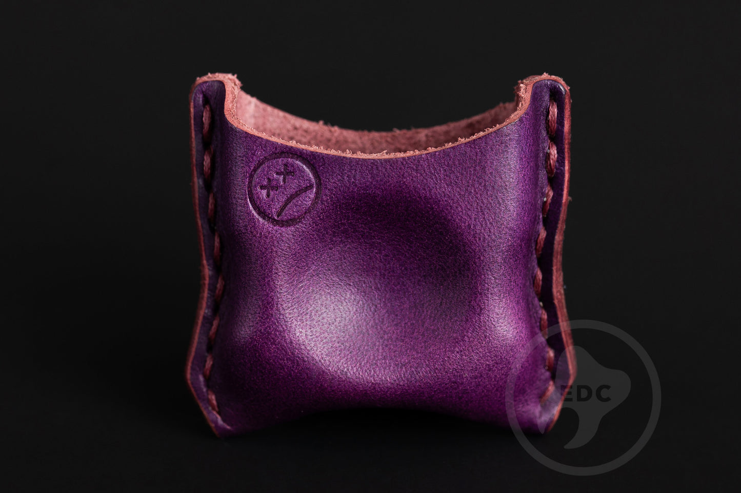 EDC Pouch Purple Leather for Knuck SFK 02