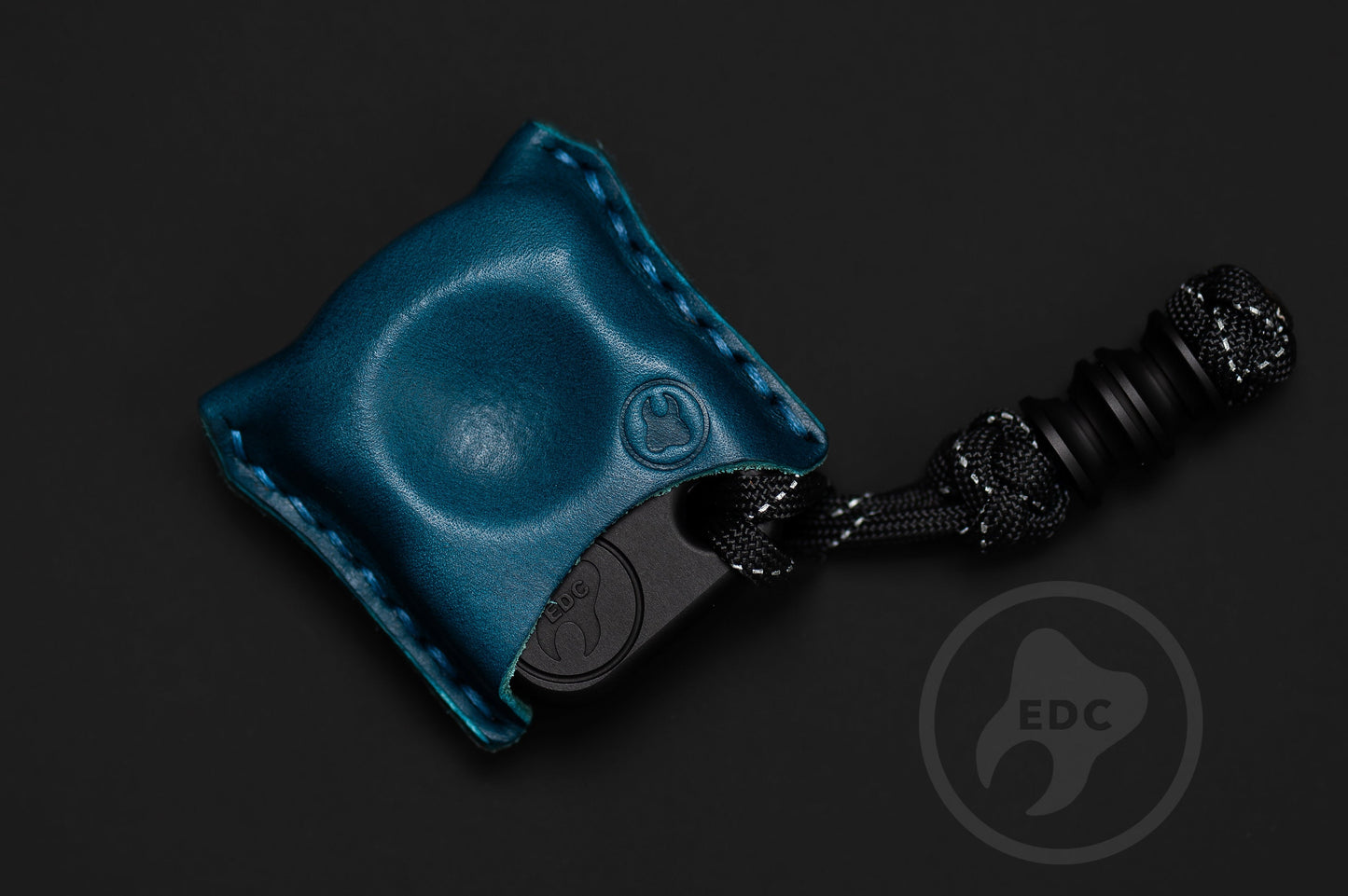 EDC Pouch Blue Leather for Knuck SFK 01