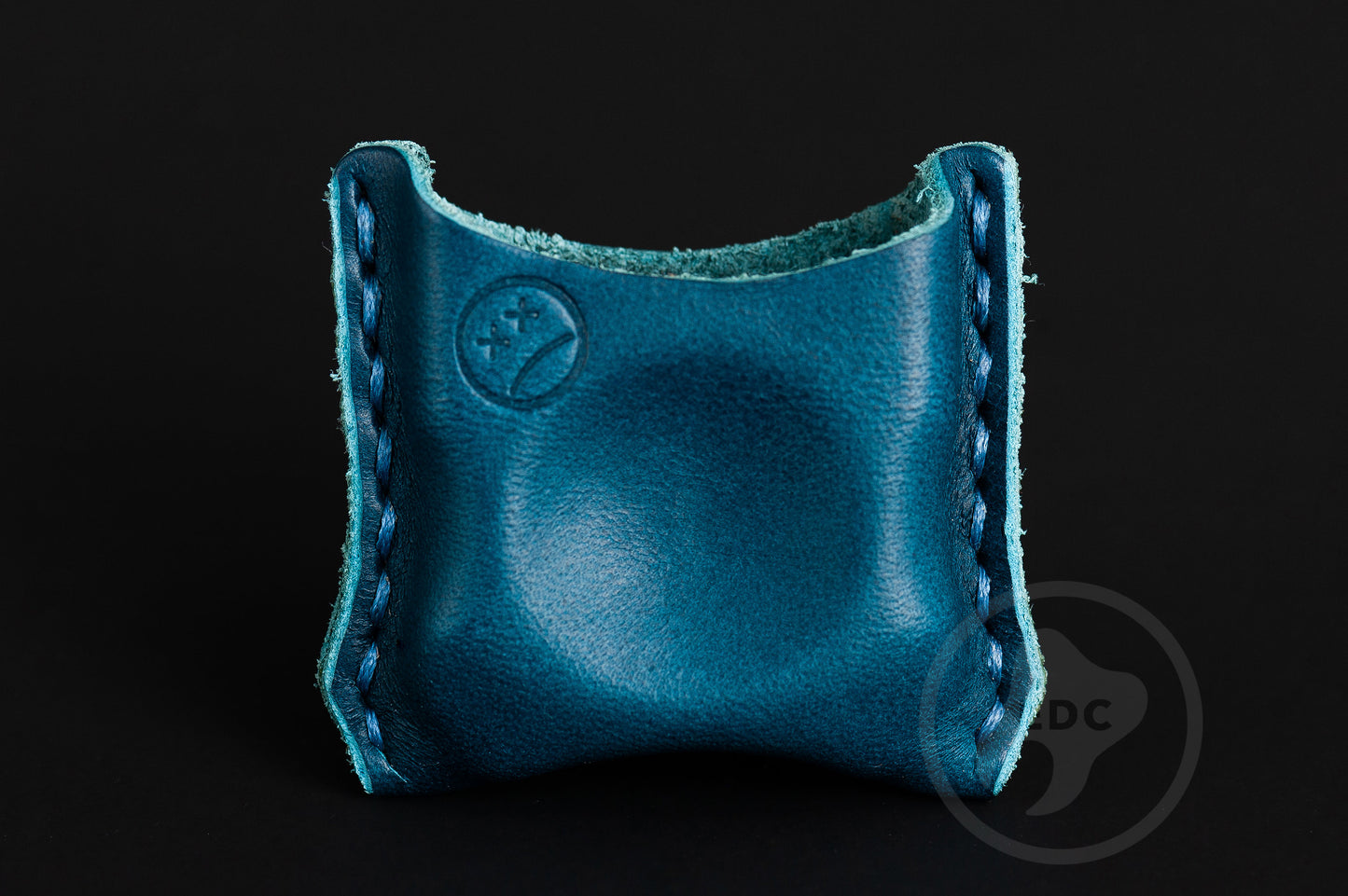 EDC Pouch Blue Leather for Knuck SFK 02