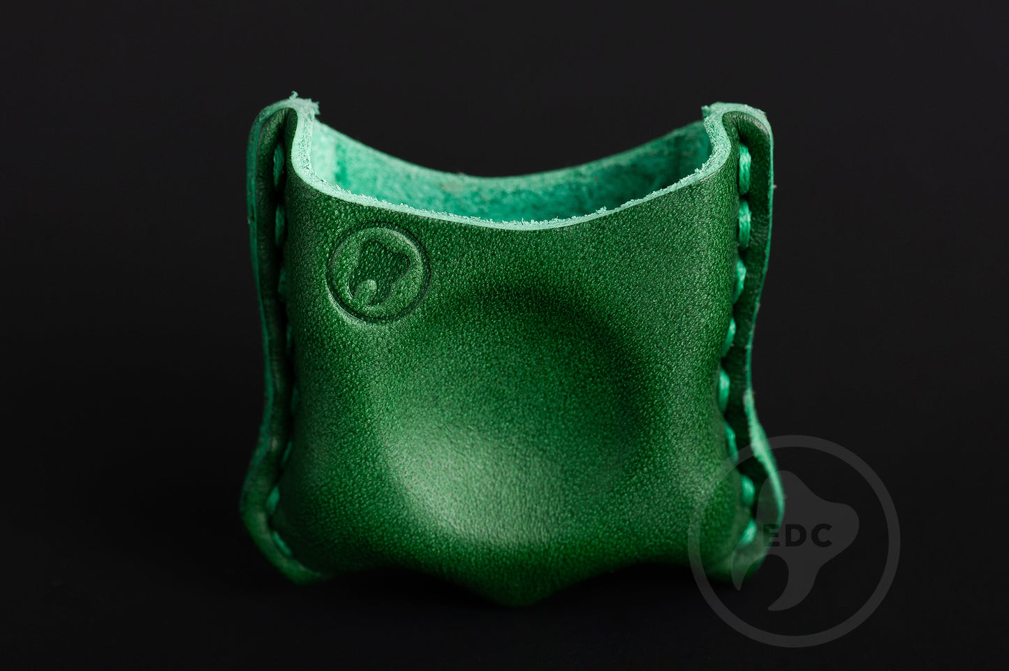 EDC Pouch Green Leather for Knuck SFK 03