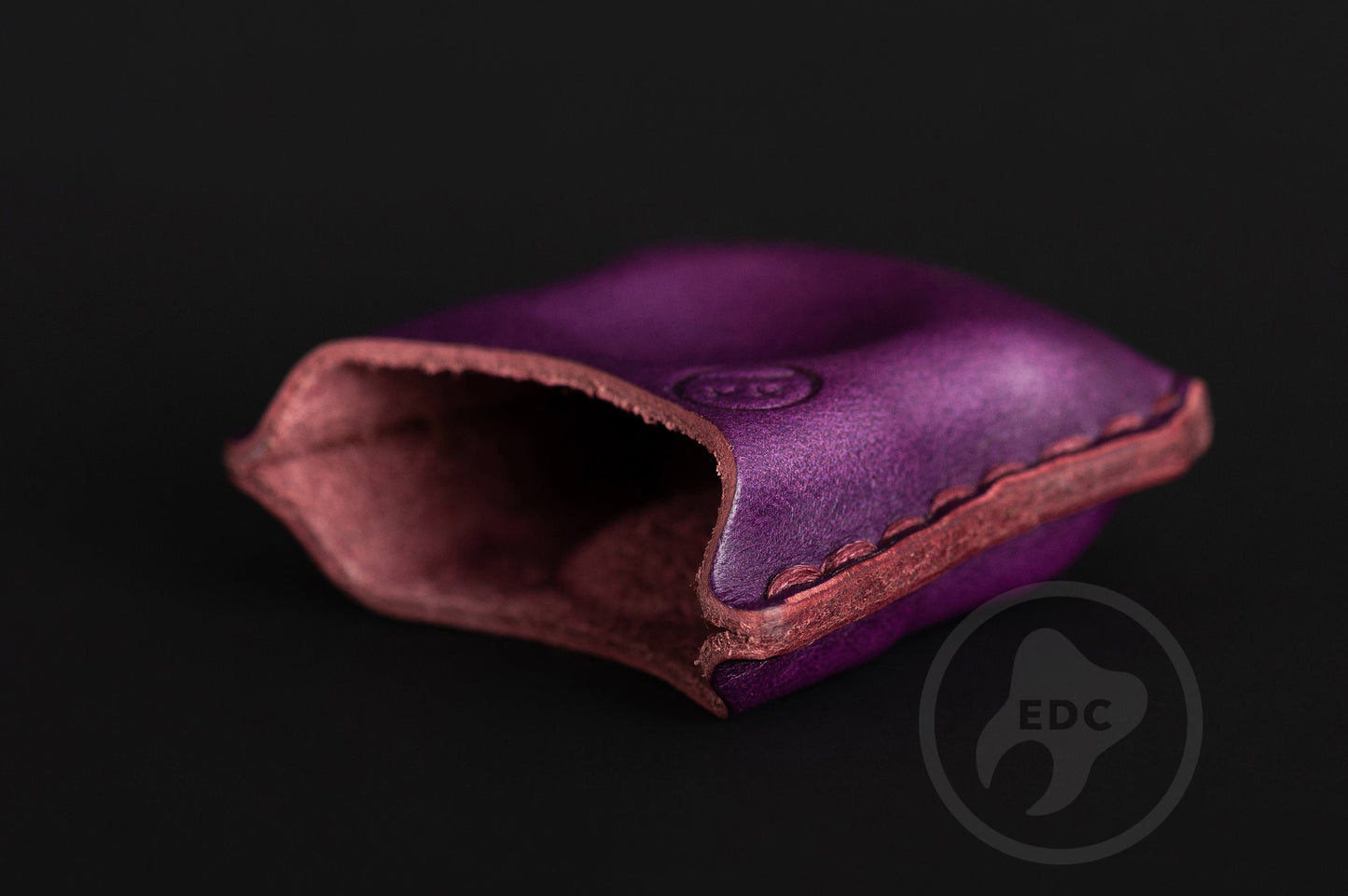 EDC Pouch Purple Leather for Knuck SFK 02