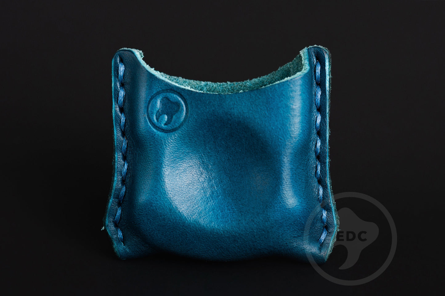 EDC Pouch Blue Leather for Knuck SFK 01