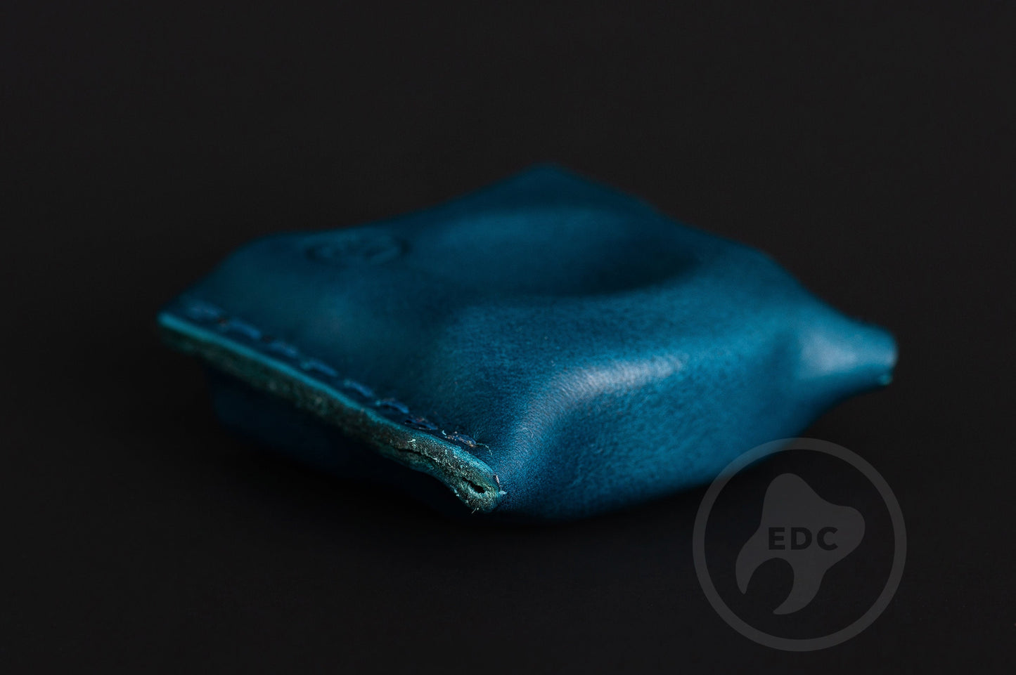 EDC Pouch Blue Leather for Knuck SFK 01