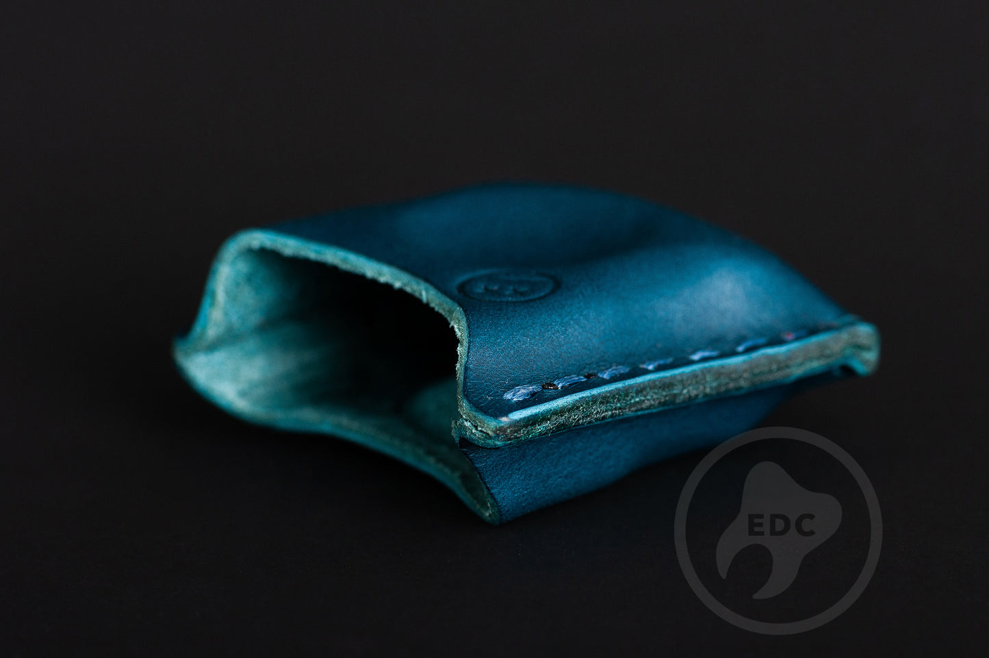 EDC Pouch Blue Leather for Knuck SFK 01