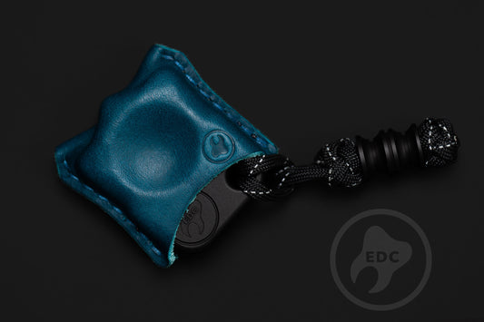 EDC Pouch Blue Leather for Knuck SFK 03