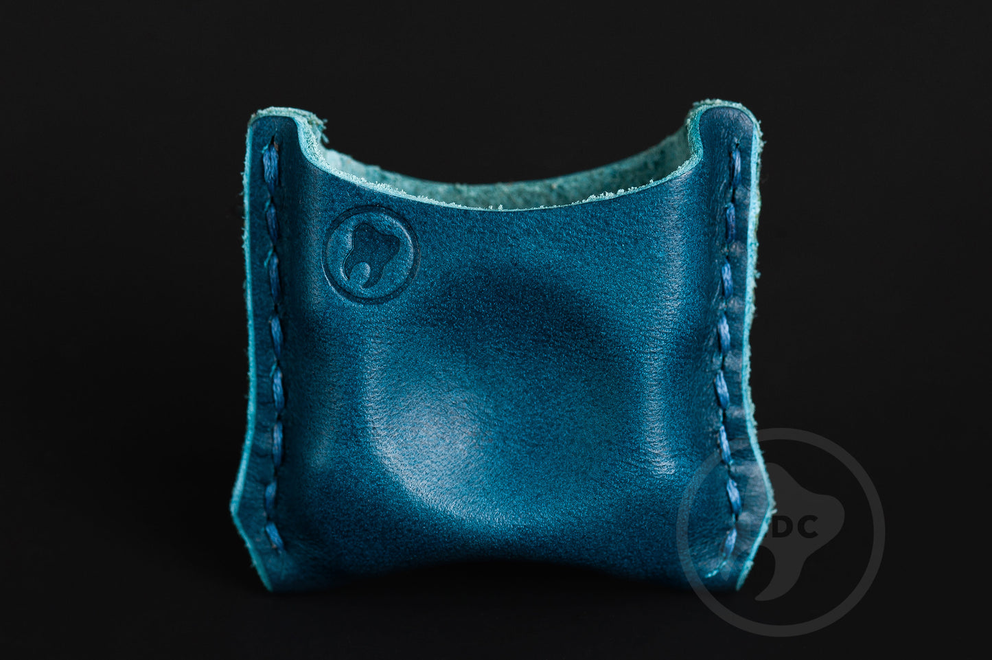 EDC Pouch Blue Leather for Knuck SFK 02