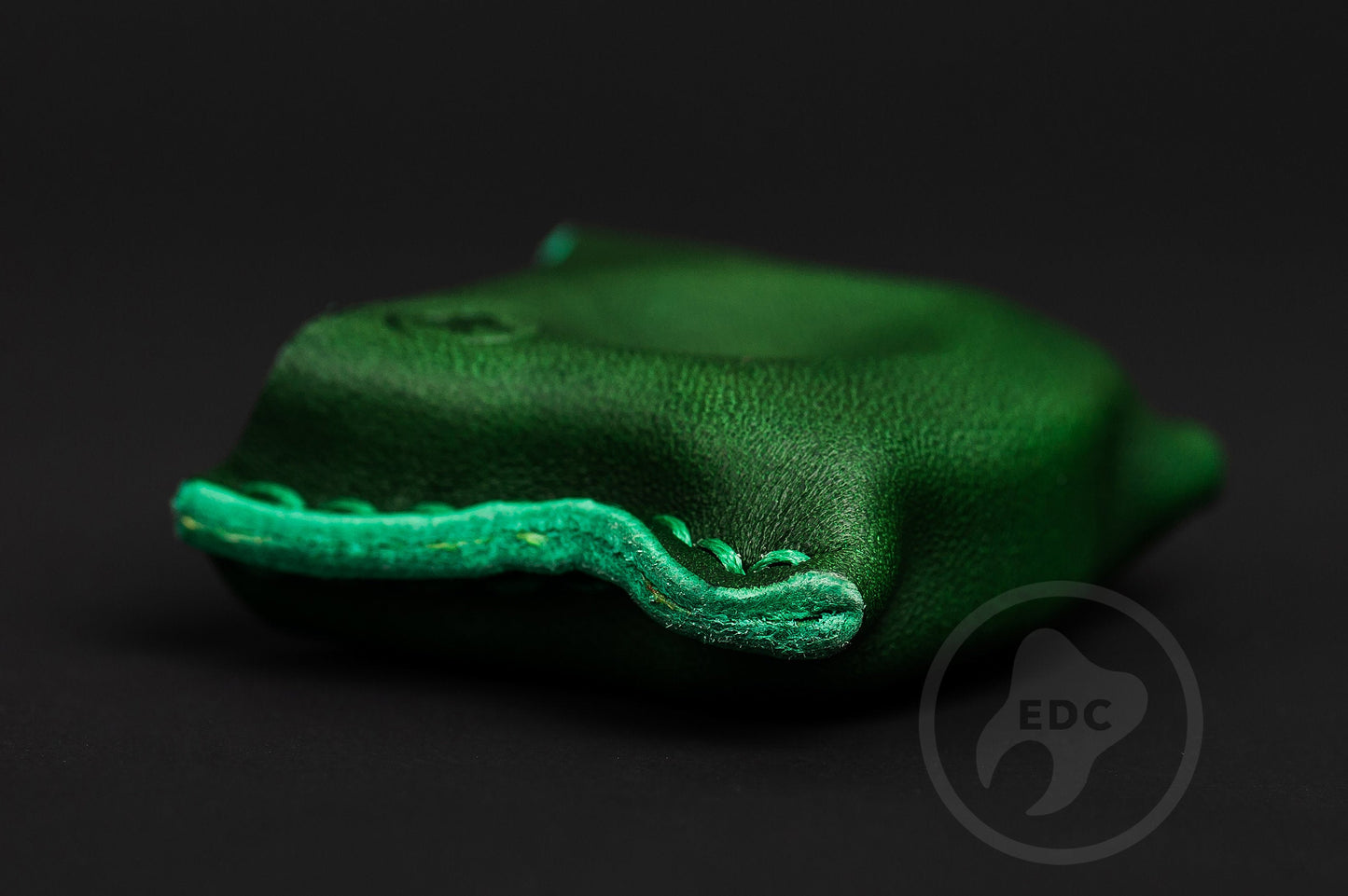 EDC Pouch Green Leather for Knuck SFK 01