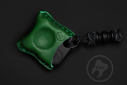 EDC Pouch Green Leather for Knuck SFK 02