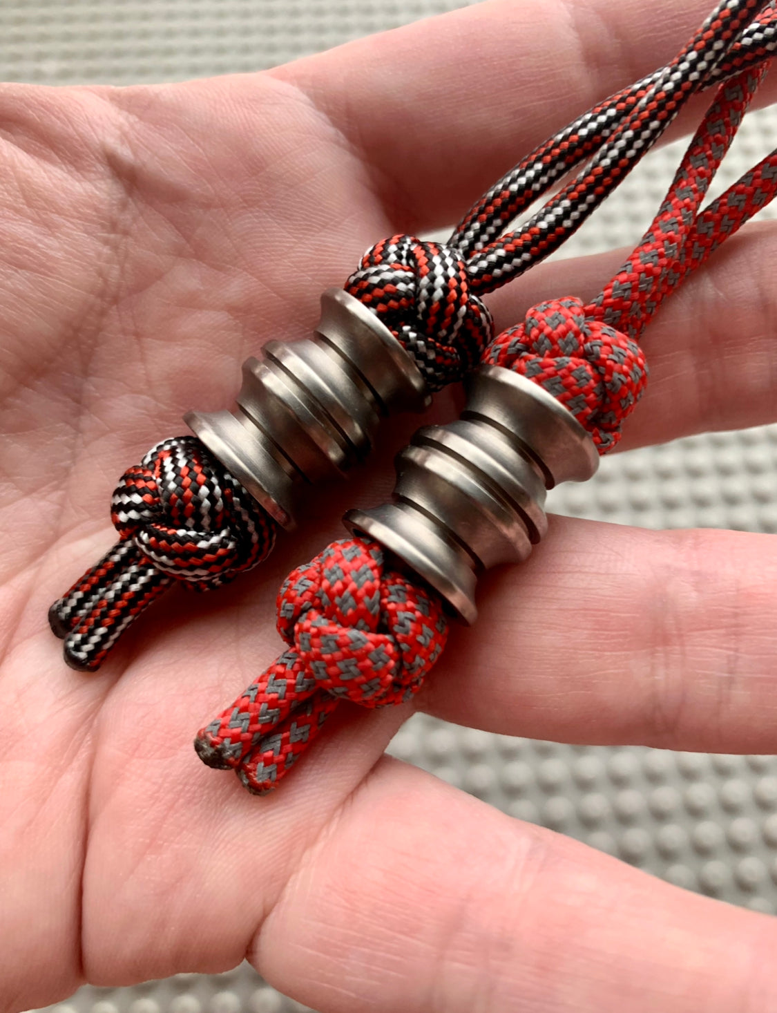 Paracord Bead Metal DIY Paracord Bone Beads Charms EDC Accessories for  Custom Bracelet Knife Lanyard Red/silver/gold Brass EDC Outdoors 