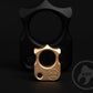 Sandblasted brass men's necklace pendant knuckle SFK 03 _ 1