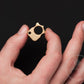 Sandblasted brass men's necklace pendant knuckle SFK 03 _ 2
