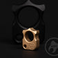 Sandblasted brass men's necklace pendant knuckle SFK 03 _ 3